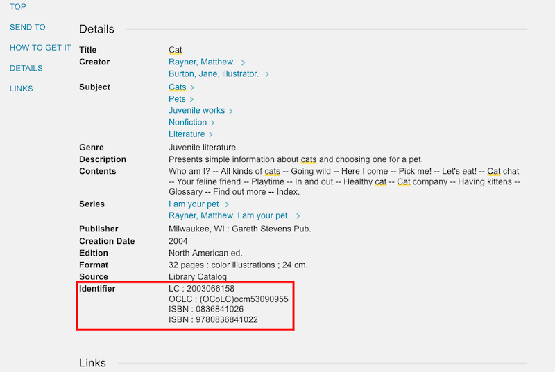 Add ISBN/ISSN to Primo VE Full Record Display Details | CARLI