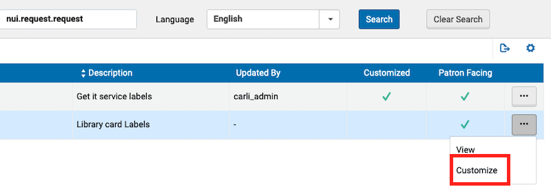 User Interface Settings - Ex Libris Knowledge Center